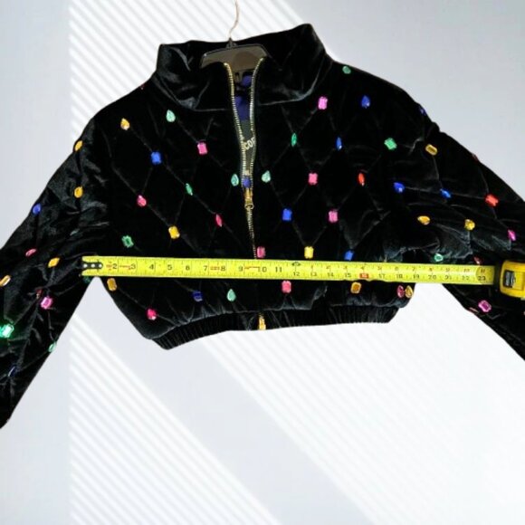 NWT Dolls Kill Horoscopez Sold Out Natural Wonder Bejeweled Puffer Jacket SZ M - Picture 14 of 16